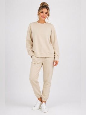 NWT Naked Wardrobe Sweatshirt AND Matching Jogger Pants SET, Size Small